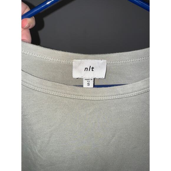 nlt-no less than Heavy Weight Tee With Sleeve Detail - Picture 3 of 3